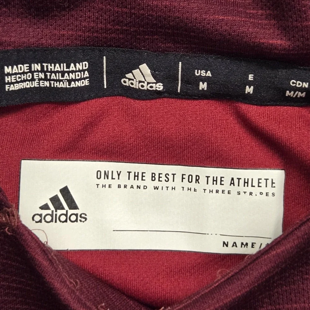 Adidas ASU Sun Devils Men Medium Maroon Climalite Pitchfork Hoodie‎ Shirt